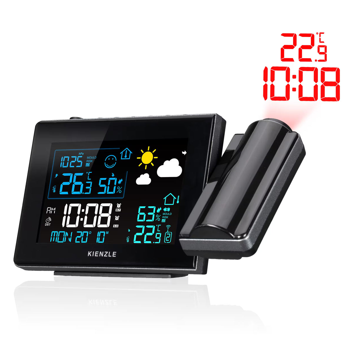 Funk-Wetterstation mit Projektion