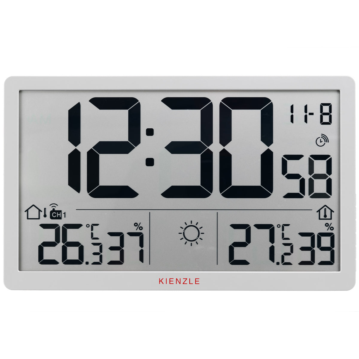 Jumbo NEO LCD Wetter-Wanduhr