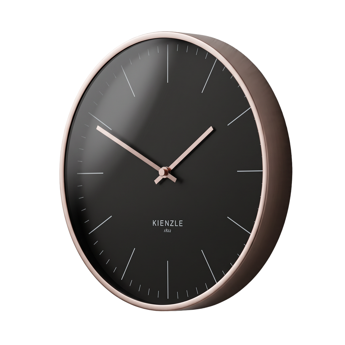 DCF Funkwanduhr Modern 25 cm Rosé-gold / Schwarz 14977_2000x2000_free