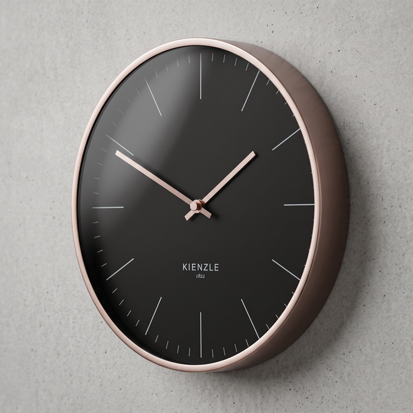 DCF Funkwanduhr Modern 25 cm Rosé-gold / Schwarz 14977_2000x2000_grey