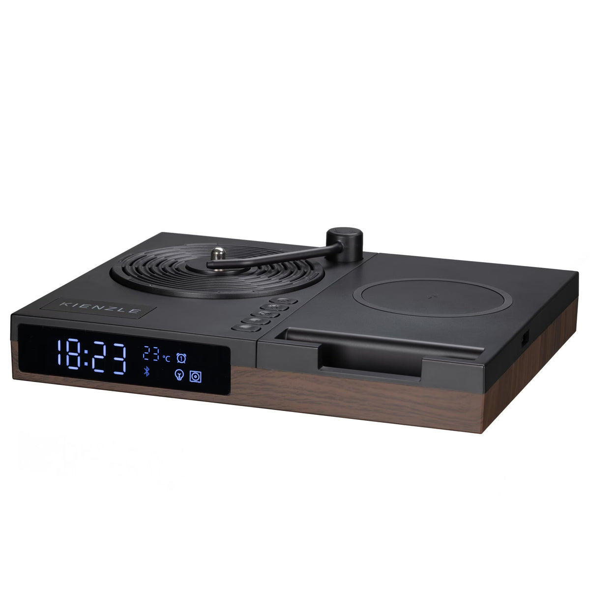 Wecker mit Bluetooth® Lautsprecher und kabelloser Ladestation