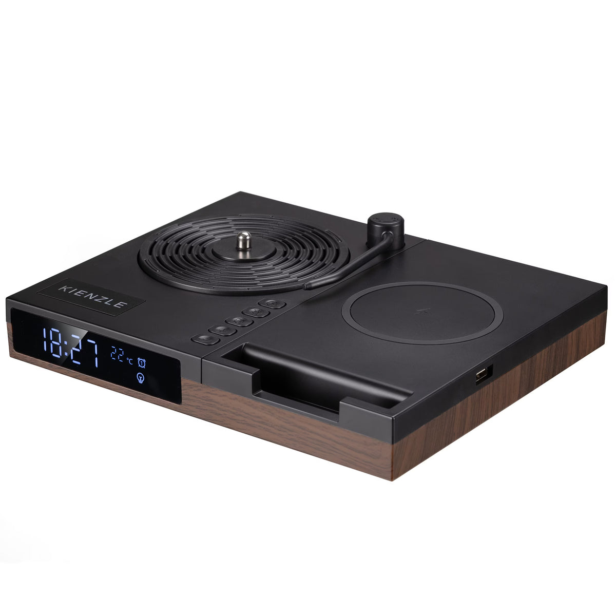 Wecker mit Bluetooth® Lautsprecher und kabelloser Ladestation