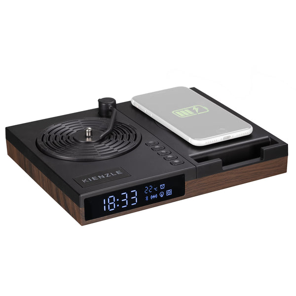 Wecker mit Bluetooth® Lautsprecher und kabelloser Ladestation