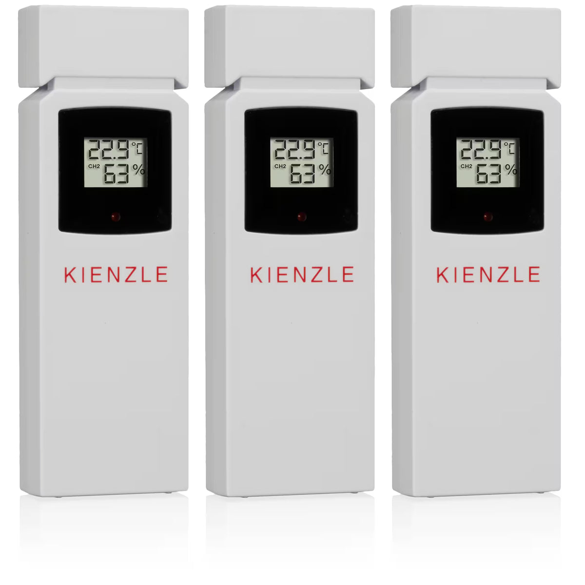 Funk-Wetterstation mit 3 Außensensoren