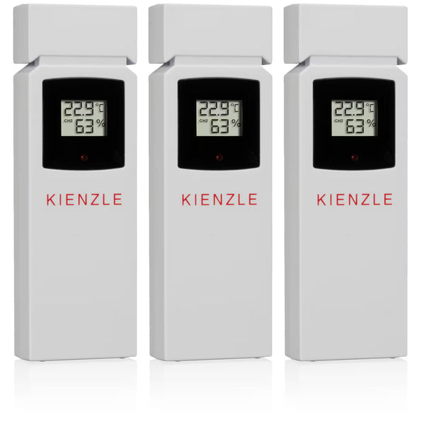 Funk-Wetterstation mit 3 Außensensoren