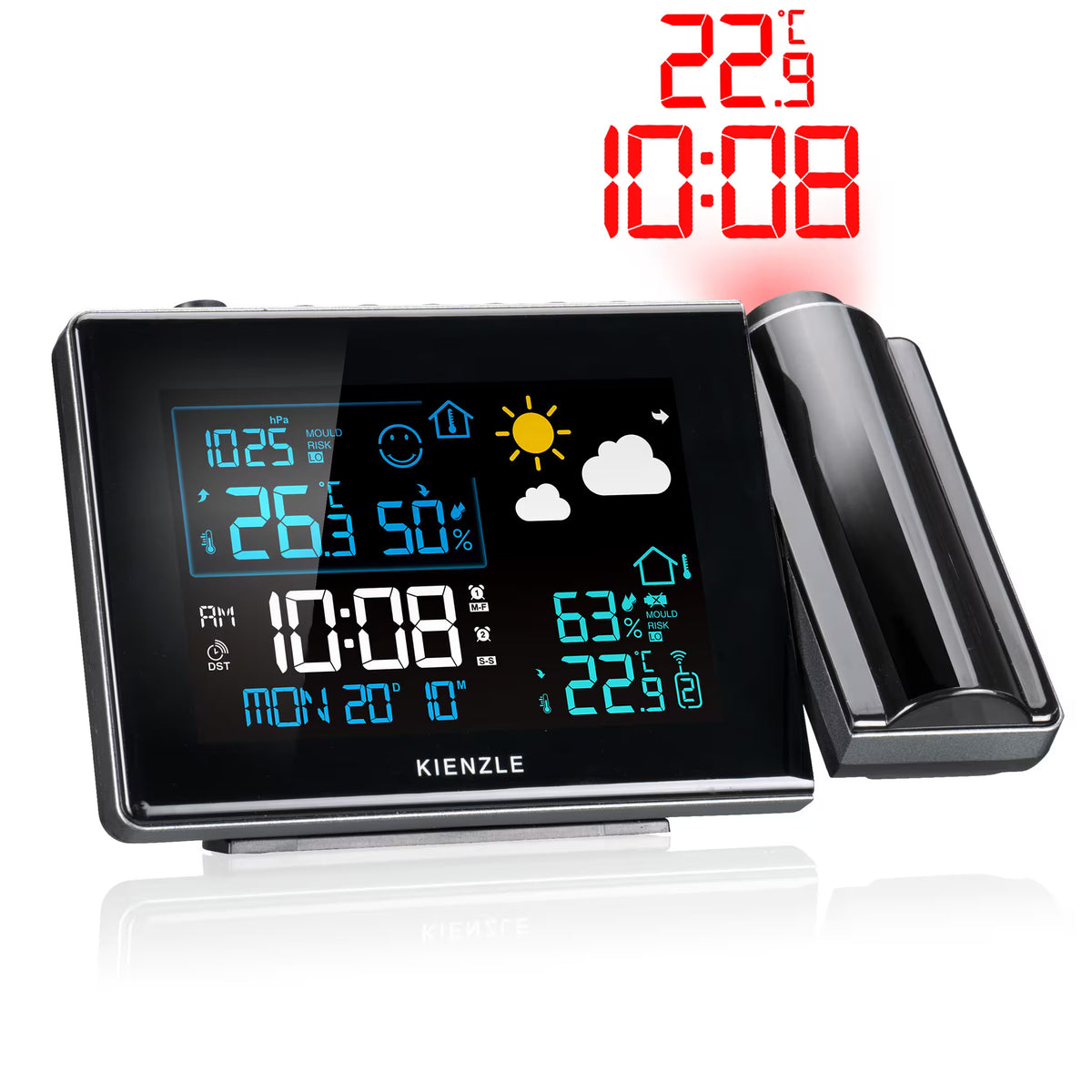 Funk-Wetterstation mit Projektion
