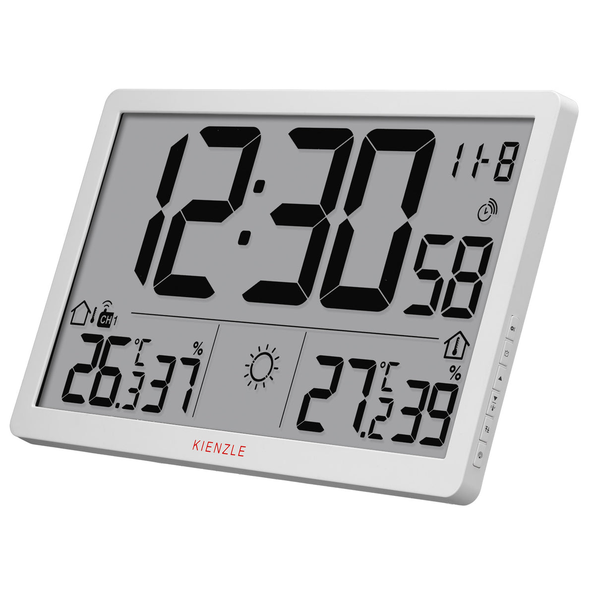 Jumbo NEO LCD Wetter-Wanduhr
