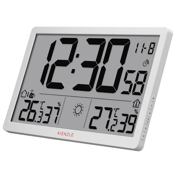 Jumbo NEO LCD Wetter-Wanduhr