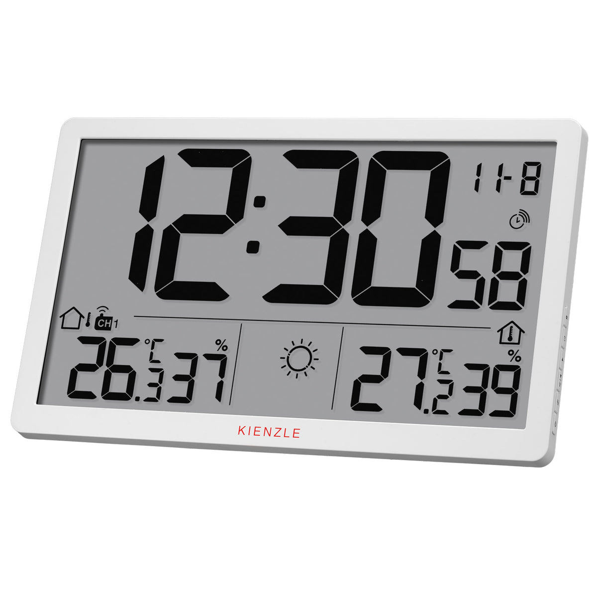 Jumbo NEO LCD Wetter-Wanduhr