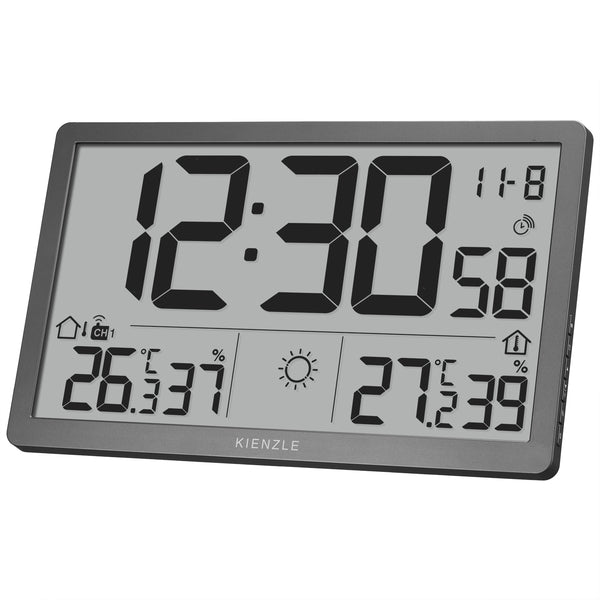 Jumbo NEO LCD Wetter-Wanduhr