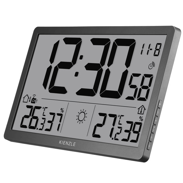 Jumbo NEO LCD Wetter-Wanduhr