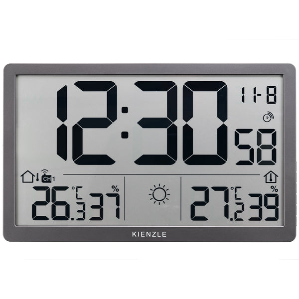 Jumbo NEO LCD Wetter-Wanduhr